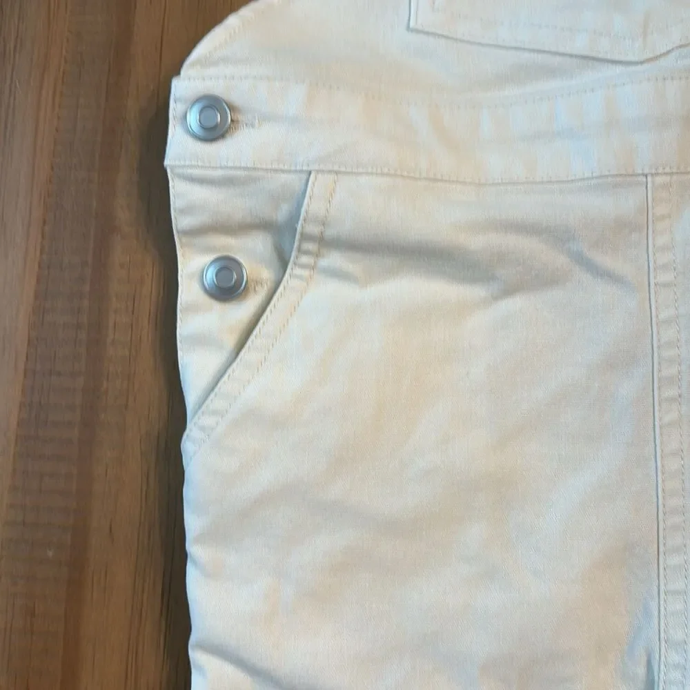 Christian Robinson size 4t Kids Cream Overalls with woolly mammoth Patch NWT